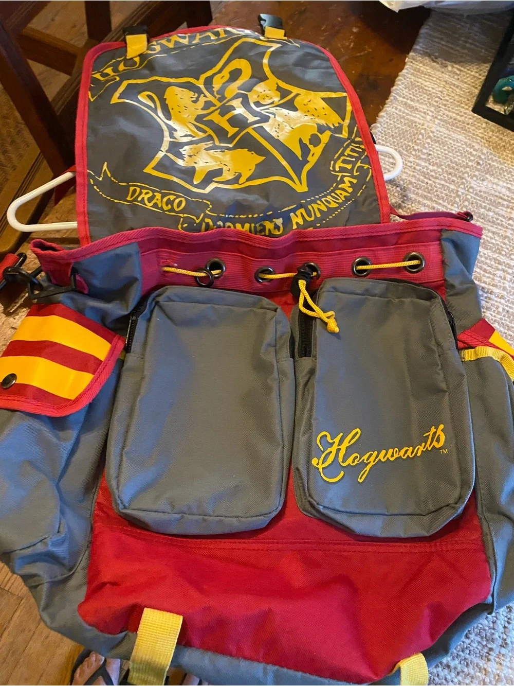 Warner Bros. Kids Backpack - Red & Yellow Hogwarts Crest
